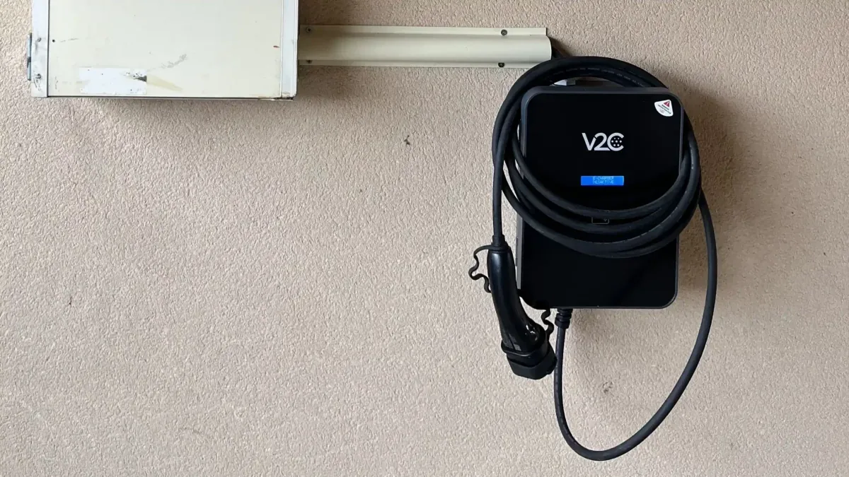 Borne de recharge IRVE à Lyon